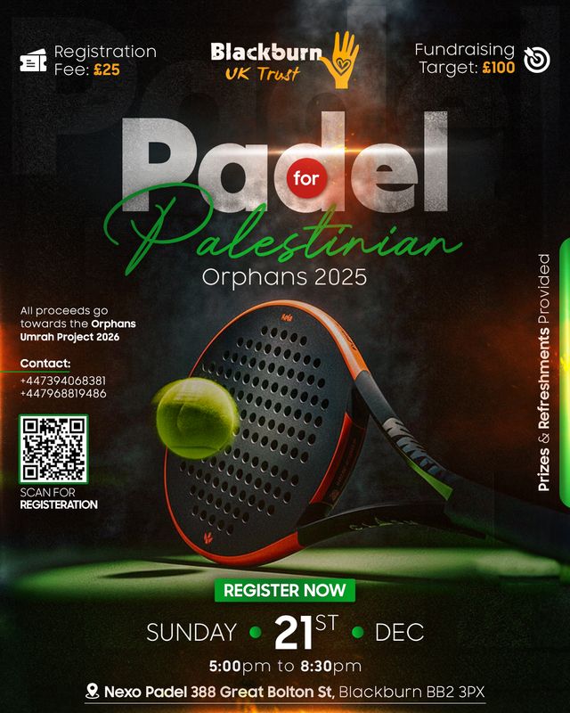 Padel for Palestinian Orphans 2025