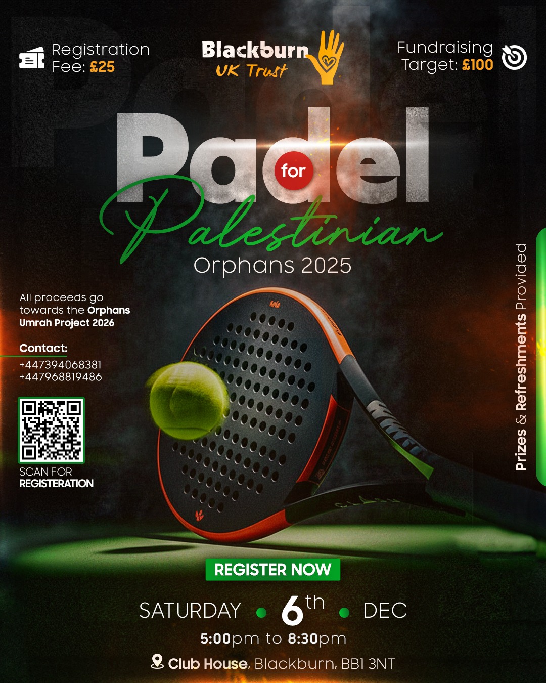 Padel for Palestinian Orphans 2025